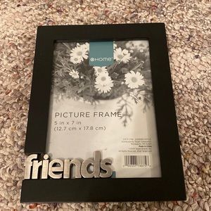 “Friends” black and silver photo frame 5inx7in